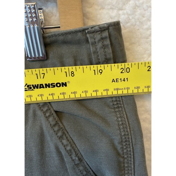 Carhartt Cargo Shorts Mens Sz 40 Relaxed Fit Rugged Cotton Sage‎ Green Button - Picture 11 of 12